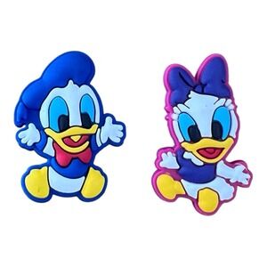 Disney‎ Shoe Charms Set of 2 Baby Donald and Daisy Duck